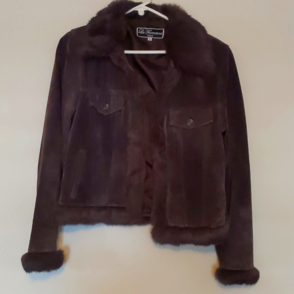 Leather women jacket